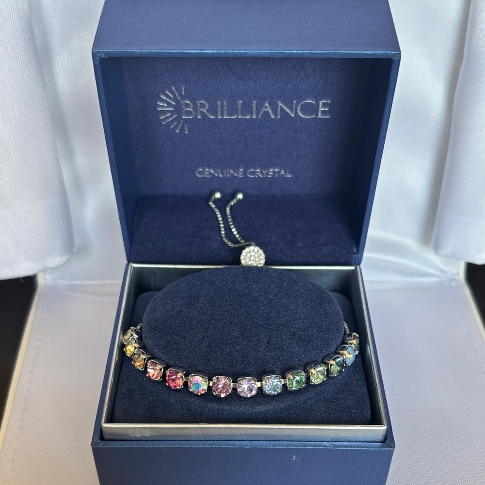 Brilliance Multicolor Crystal Adjustable Bracelet